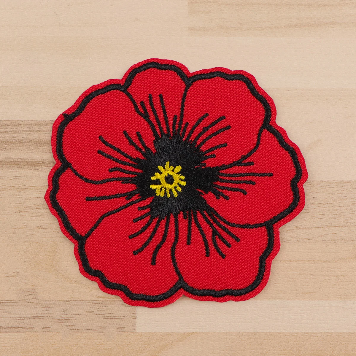 Parche para planchar con flores rojas, parche para ropa, bonito parche bordado, accesorios de ropa, pegatinas de costura