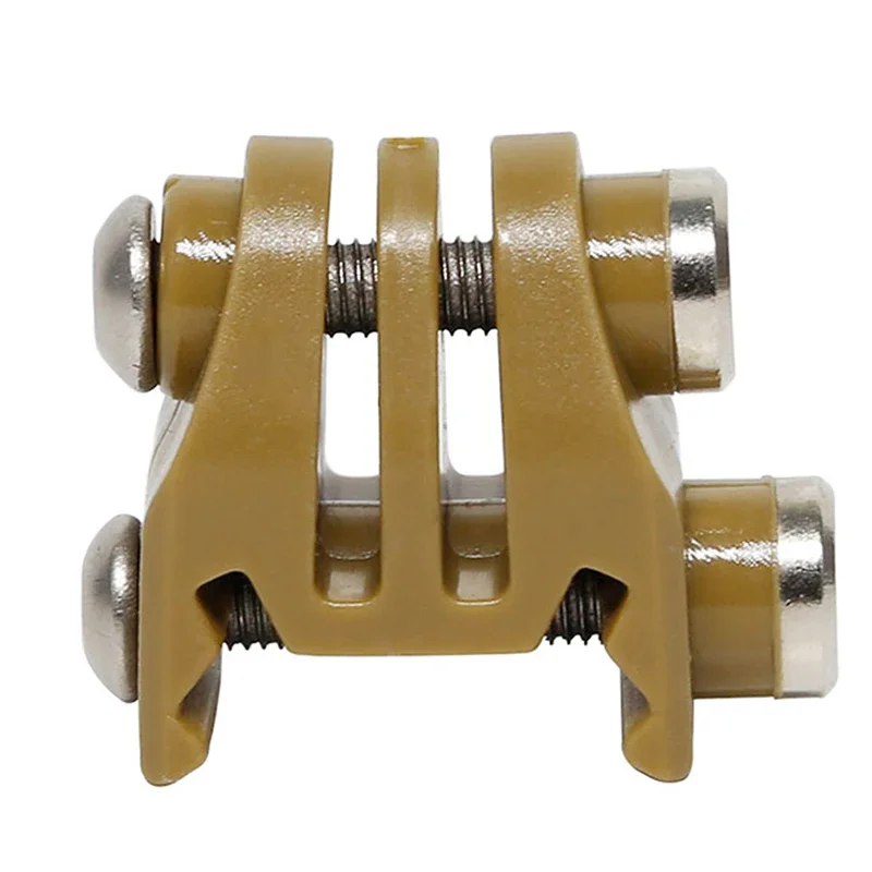 Cámara de acción táctica, adaptador fijo de montaje en riel de nailon para Rifle Picatinny Airsoft, adaptador de montaje láser para accesorios GoPro - imagen 3