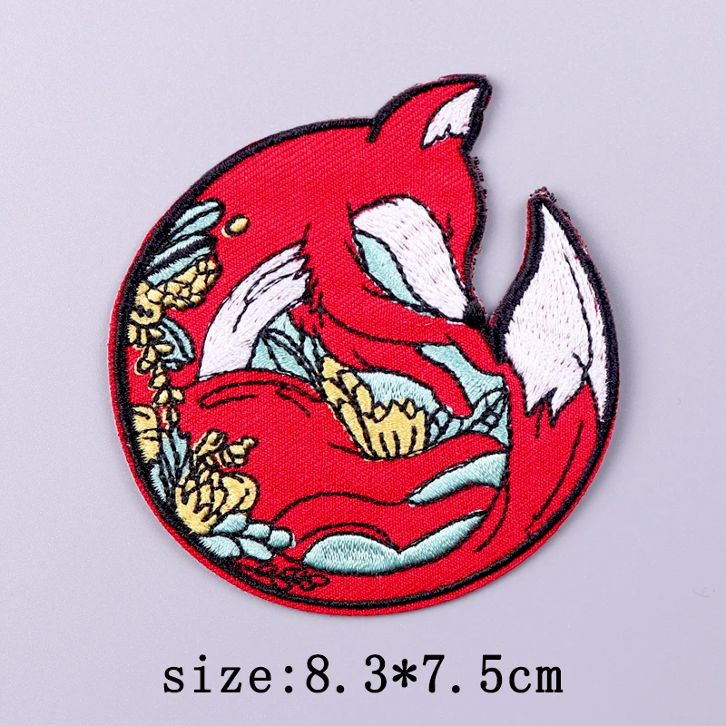 Parche de Animal de Hip Hop para planchar en la ropa, parches termoadhesivos para ropa, parche bordado de dibujos animados, pegatinas de bucle de gancho - imagen 4