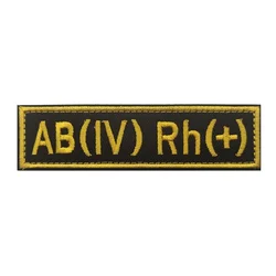 Parche bordado grupo sanguíneo ruso - insignia para ropa y mochila