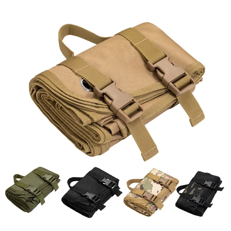 Estera de entrenamiento de tiro antideslizante para exteriores, almohadilla de Camping multifunción de doble cara, estera de entrenamiento de tiro, impermeable, de doble cara, caliente - imagen 4