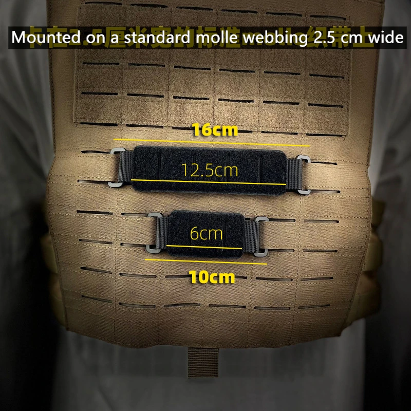 Base de conversión táctica Molle, parches de almacenamiento DIY, extensión de correas desmontable con bucle de doble cara para organización de engranajes - imagen 4