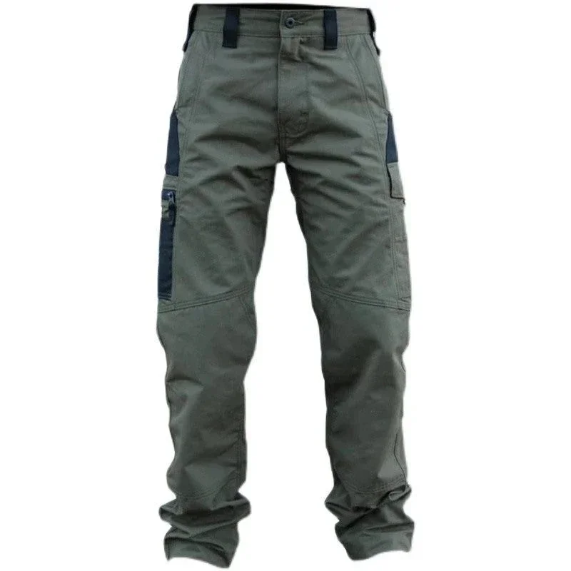 Ropa de trabajo resistente al desgaste, pantalones Cargo multibolsillos para hombre, pantalones tácticos para correr al aire libre, pantalones casuales - imagen 5