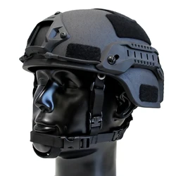 Casco Táctico JOAXOR de Corte Alto con Suspensión Wendy, Perilla Ajustable de Doble Línea, Casco de Fibra de Vidrio a Prueba de Explosiones Mich