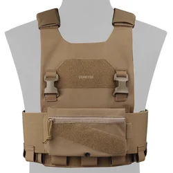 Chaleco táctico con placas - camuflaje para caza, Airsoft y Paintball