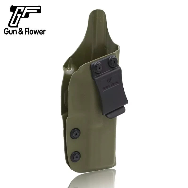 Se adapta a la cintura interior G17 / CZ P10C / P365, P320Gun y flor, funda para pistola Kydex de Color arena para uso en la mano derecha - imagen 3