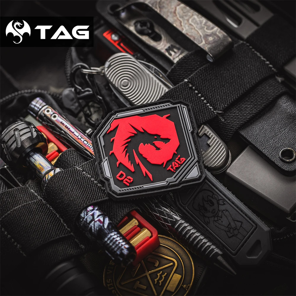 Tema D2-TAG Detour insignia táctica parche de PVC para ropa casco y decoración de bolso - imagen 2