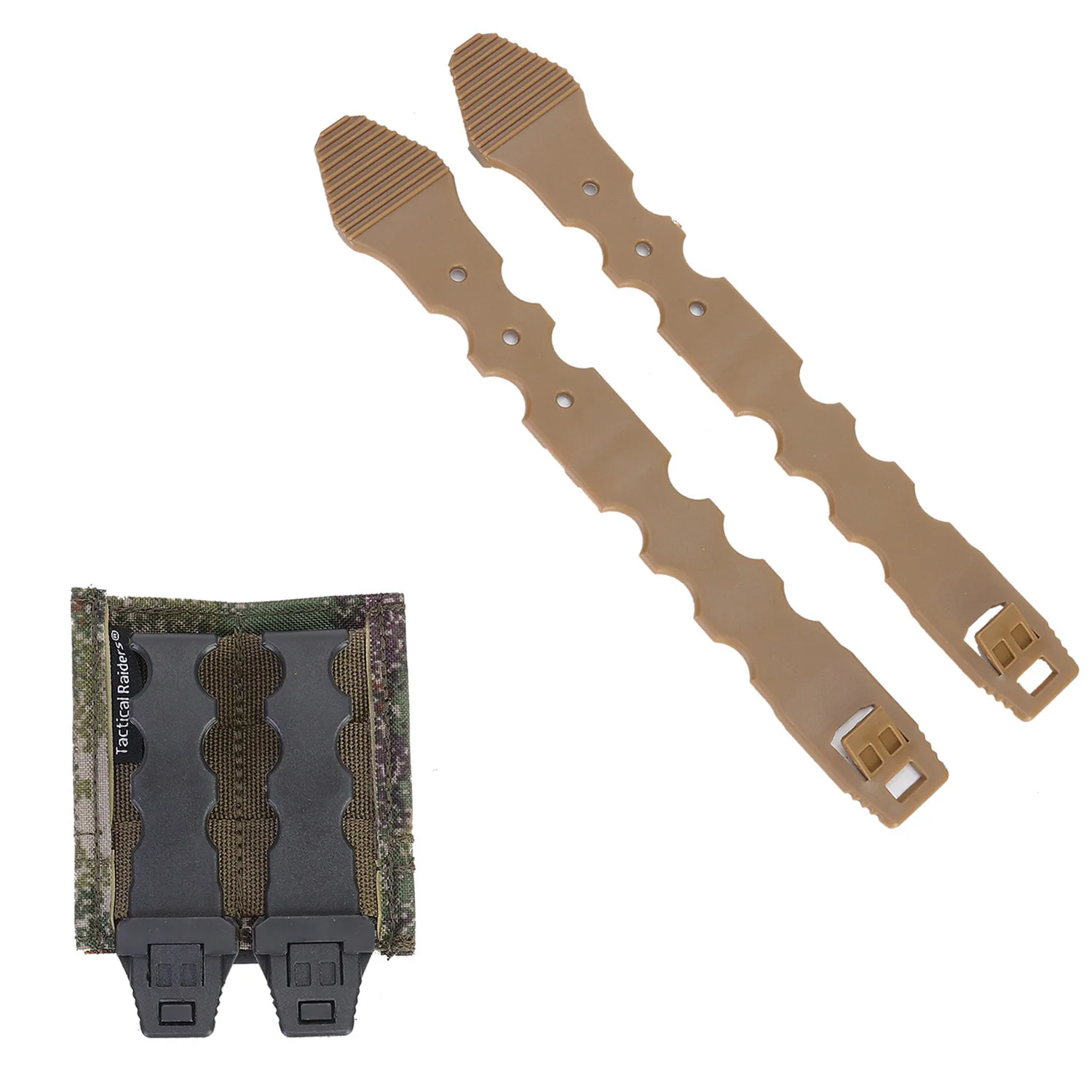 Clip de fijación táctico MOLLE, accesorio de caza al aire libre, tira de liberación rápida de nailon, apto para bolsa de revista, mochila, chaleco, 2 uds. - imagen 4