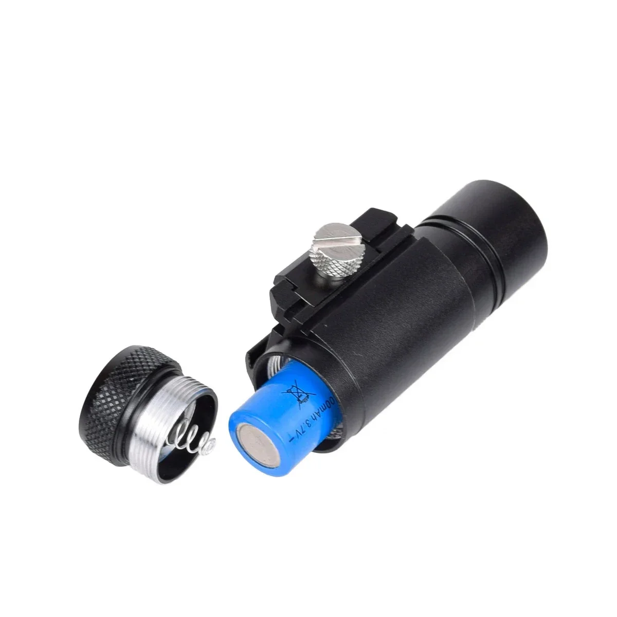 Mini linterna LED de Metal, arma táctica Airsoft, luz potente constante para caza, Rifle de carril Picatinny de 20mm AR15 M4 - imagen 4