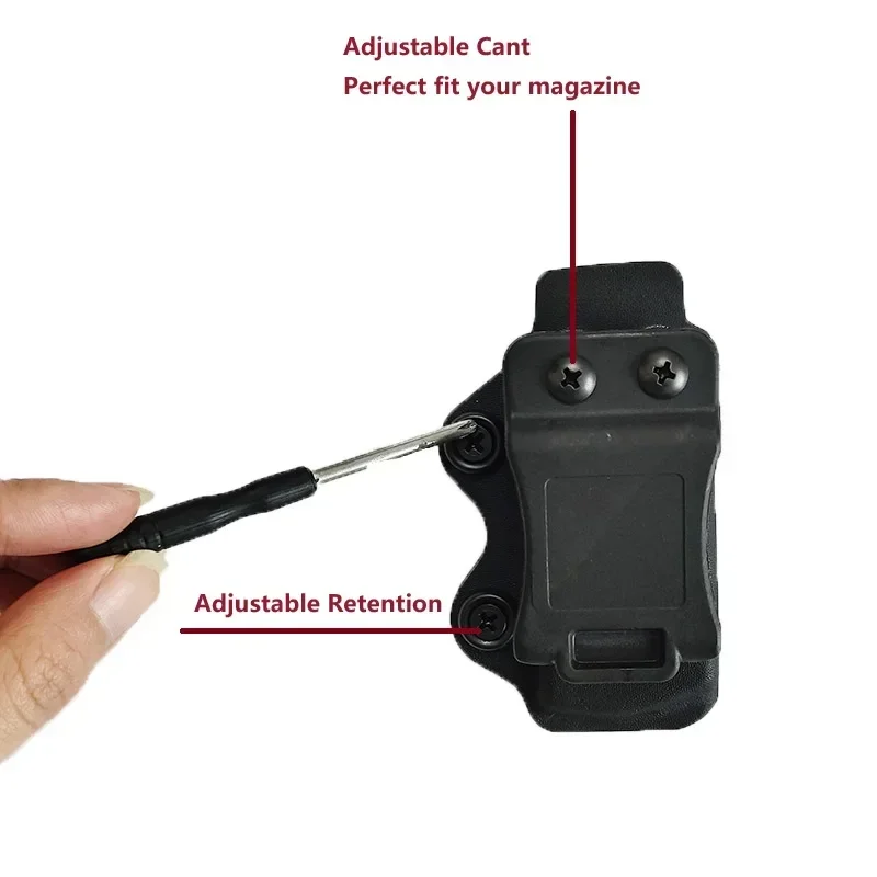 Portaequipajes táctico IWB Mag para Glock 17 19 26/23/27/31/32/33 M9 P226 USP 92F, funda para cargador individual, IWB OWB Gear - imagen 5