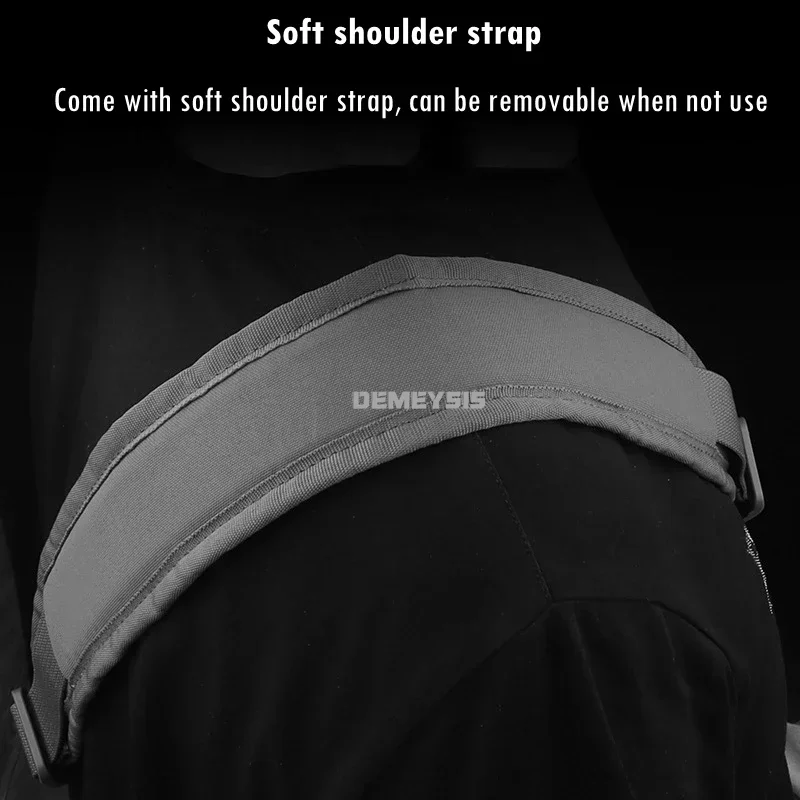 Correa de eslinga para Rifles tácticos, liberación rápida, caza, combate, pistola de Paintball, eslinga de un solo punto con hombrera extraíble - imagen 5