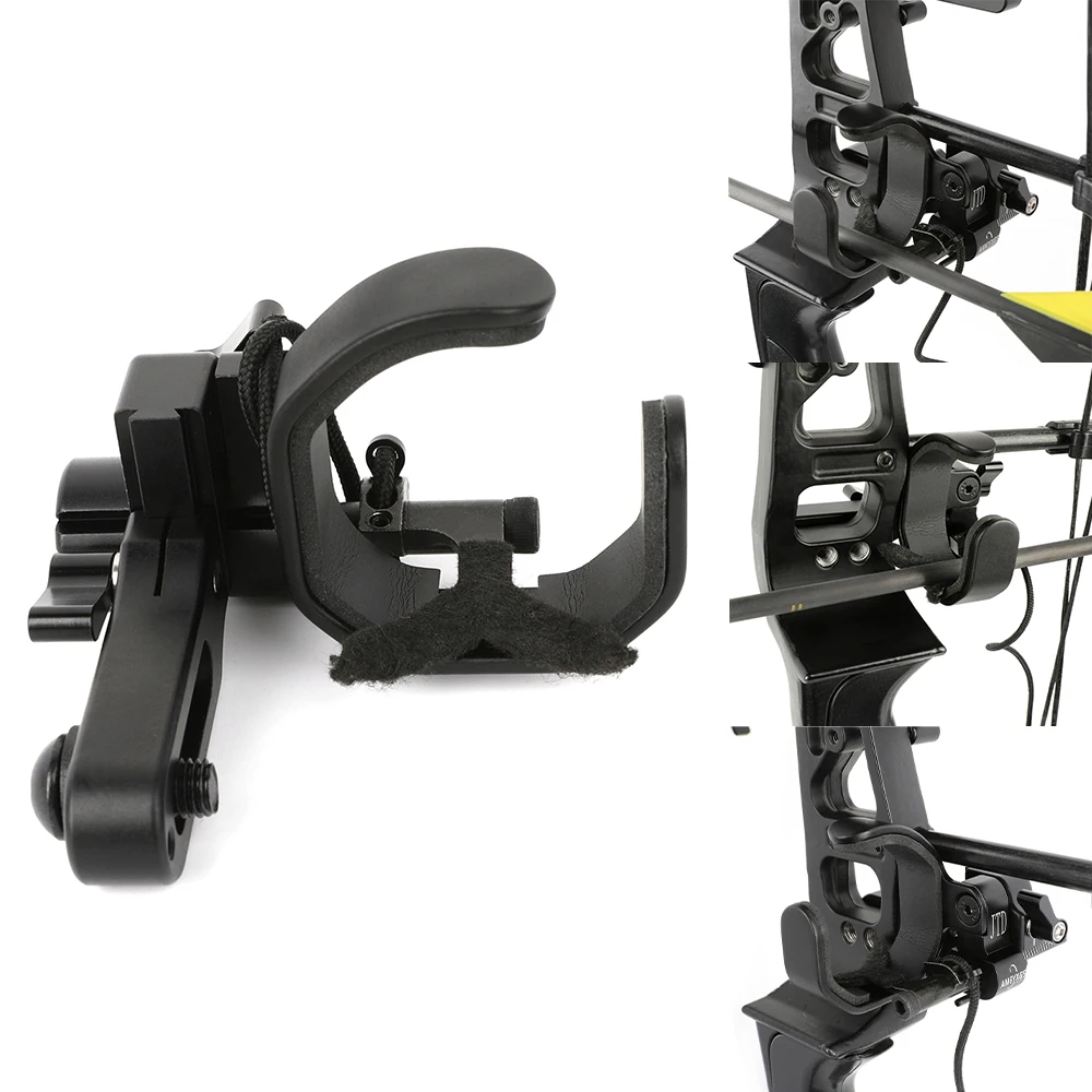 Reposapiés de tiro con arco, arco compuesto, descanso de flecha, absorción de ruido para arco de mano derecha, objetivo de entrenamiento de tiro de caza