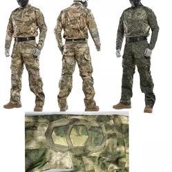 Conjunto de traje de rana con armadura táctica para caza, Airsoft SSO, MC EMR FG, ropa de camuflaje de carey, conjunto de entrenamiento