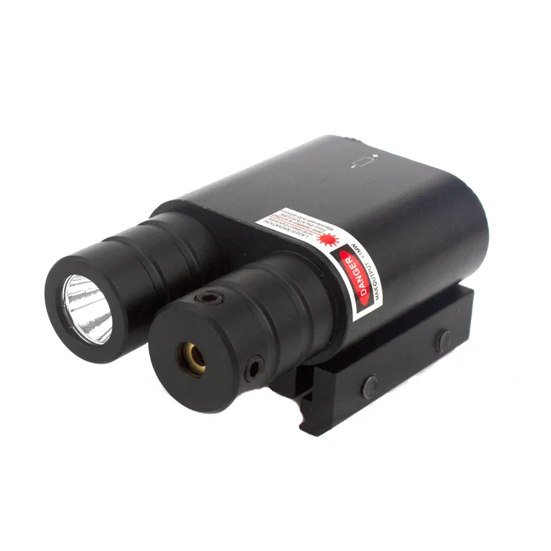 Combo de linterna estroboscópica LED de Vista láser roja/azul/verde con riel Picatinny de 20mm para Rifle Glock, interruptor de presión de montaje - imagen 4