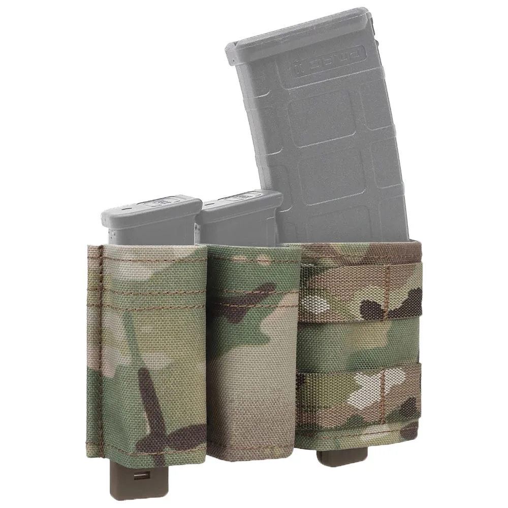 Bolsa táctica para revistas 5,56, 9mm, 1 + 2, KYWI, inserto de cuña, bolsa MAG corta MOLLE M4 G17 AR15, cinturón Airsoft, chaleco, equipo con Clip Maclice - imagen 2
