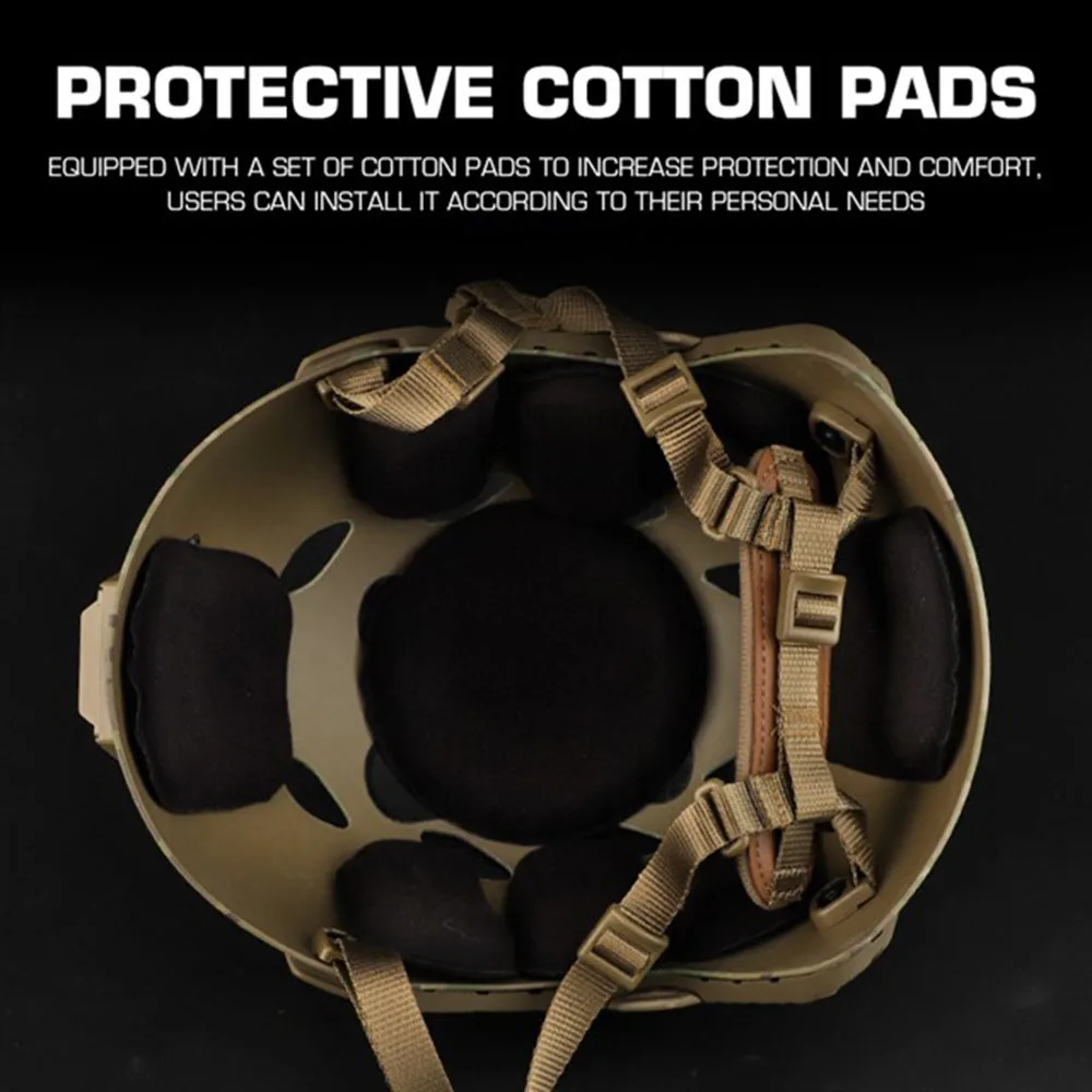 Casco táctico versión simplificada Ops-Core Fast SF casco de corte súper alto casco de protección de Paintball para ciclismo al aire libre - imagen 5