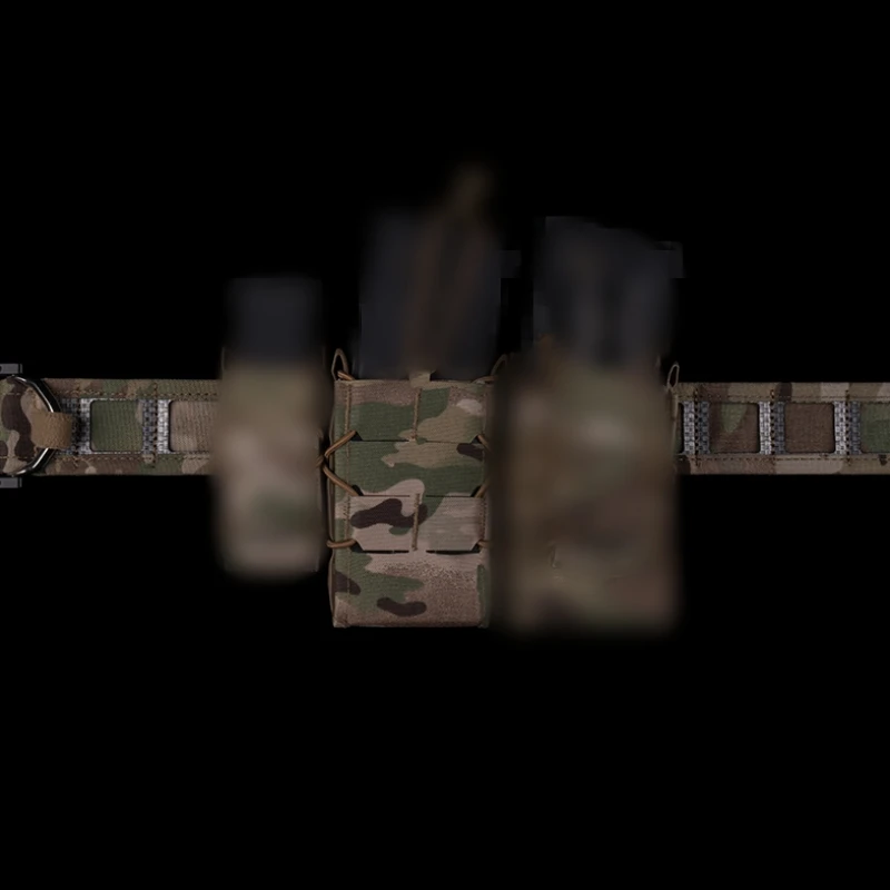 Bolsa táctica para caza 5,56 7,62, tamaño completo, M4 AK AR15, combinación V2, doble bolsa Mag para chaleco Airsoft, cinturón Molle - imagen 5