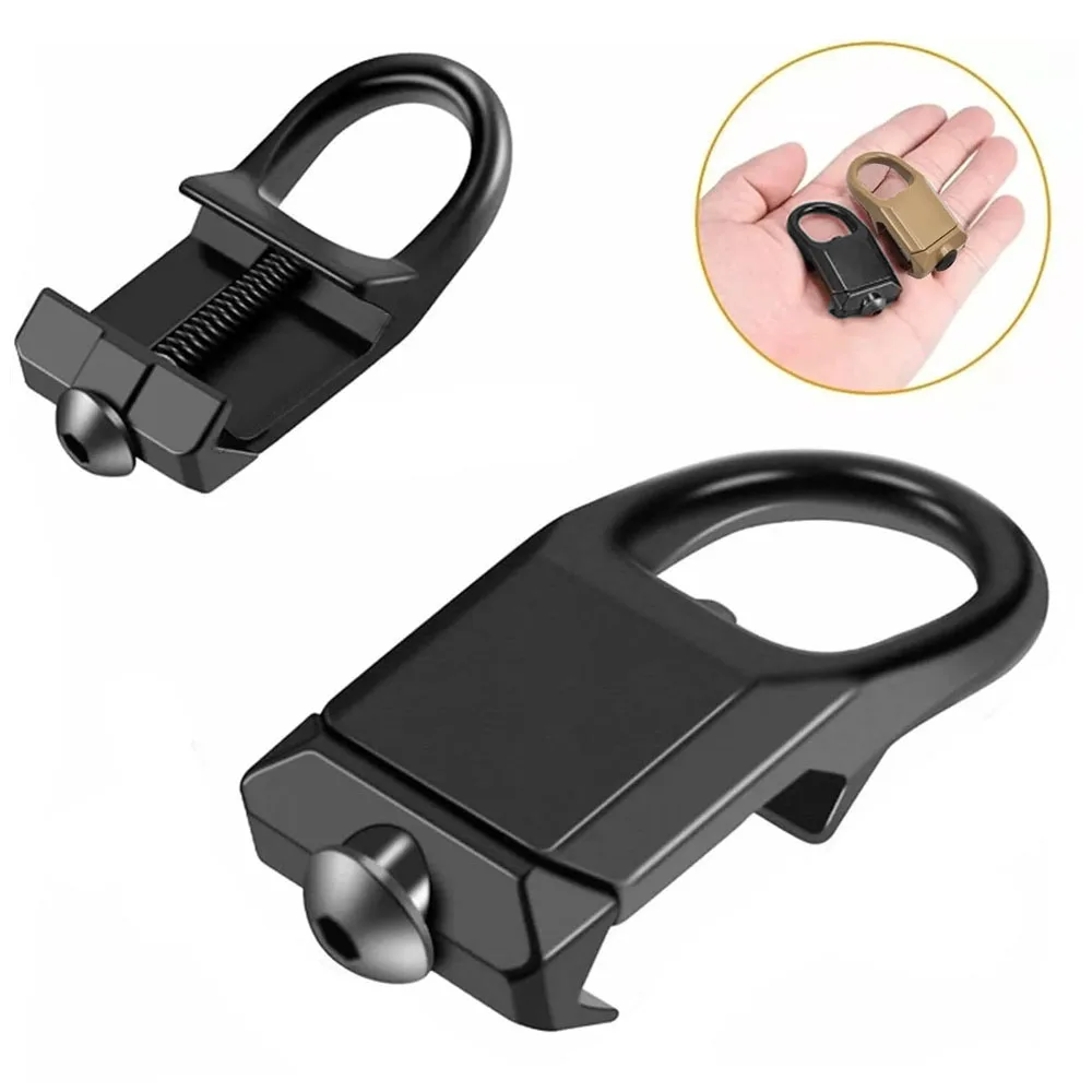 Hebilla táctica de separación rápida QD Sling adaptador de montaje de acero accesorio apto para riel de 20mm Airsoft Rifle accesorios de pistola de caza - imagen 4