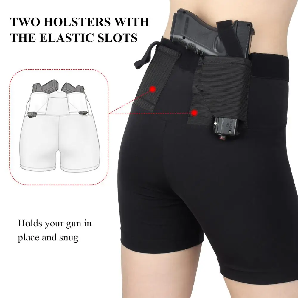 Pistolera táctica iwb oculta de bala alta sin huellas, ropa interior para mujer, funda corta - imagen 3