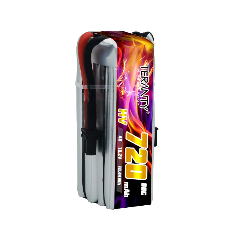 TERANTY-batería de litio Original de 4S, 15,2 V, 80C/160C, 720mAh, usada para helicóptero RC, cuadricóptero, FPV, Dron de juguete, batería recargable - imagen 3