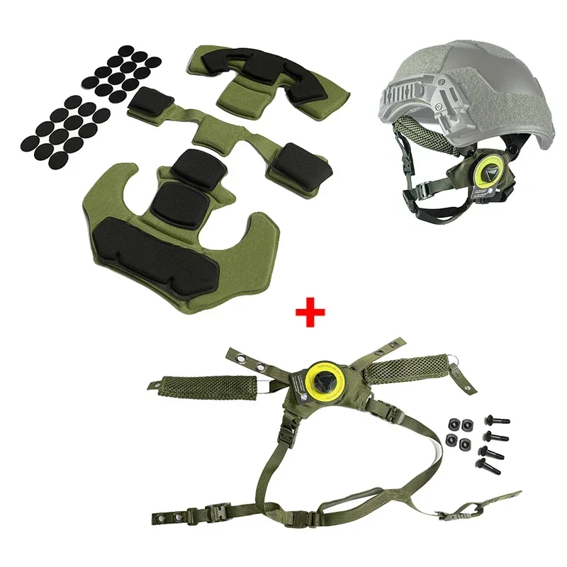 Almohadillas protectoras tácticas para casco de Paintball Airsoft, almohadillas protectoras de espuma viscoelástica para casco Wendy Fast MICH ACH
