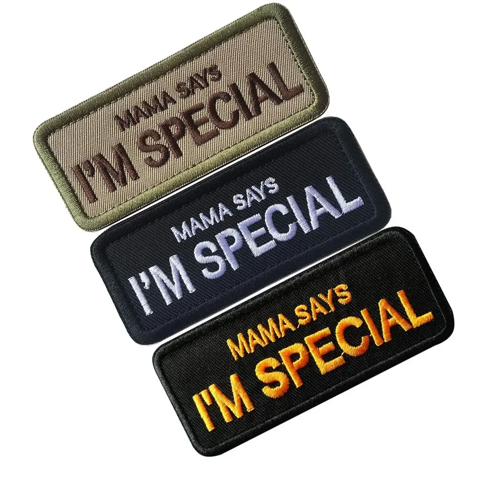 Mama Says Im parche especial, parches bordados rusos, brazalete táctico de moral para ropa, insignia de mochila, apliques de gancho y bucle - imagen 4