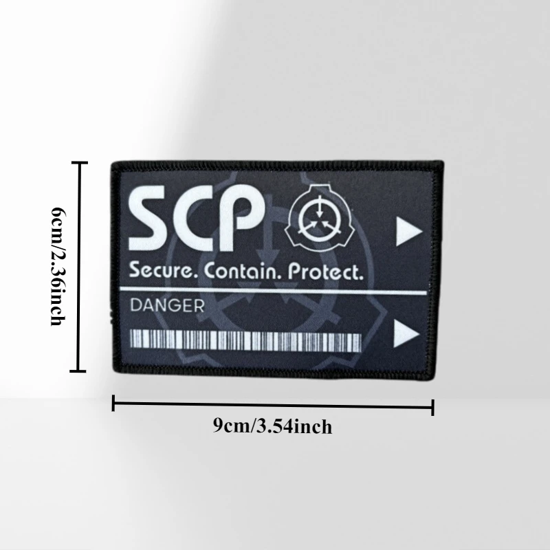 Parche táctico SCP para ropa, insignia de moral, parches militares, brazalete impreso, gancho, pegatinas para mochila - imagen 5