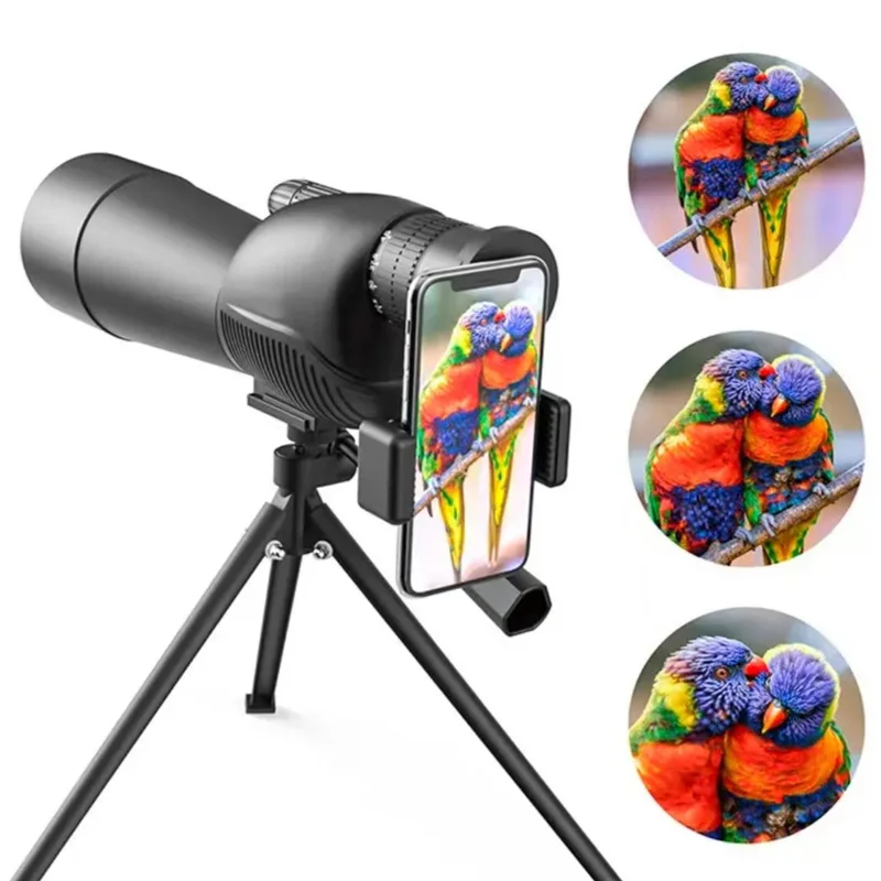 Telescopio Monocular potente para teléfono móvil, Prisma Bak4, resistente al agua, antivaho, Zoom de 20-60x60 - imagen 3