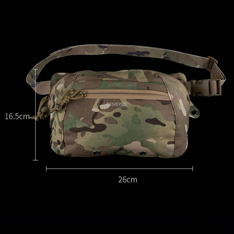 Riñonera táctica para caza al aire libre, bolso cruzado de gran capacidad para deportes, bolsa de tiro Airsoft, mochila de combate - imagen 3