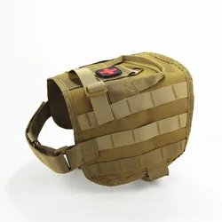 Chaleco táctico para perros con MOLLE de nailon - SWAT y caza