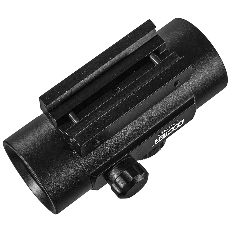 Mira telescópica táctica de punto rojo 1x40, mira holográfica de punto verde para caza con colimador de montaje en riel de 11mm y 20mm, nuevo - imagen 5