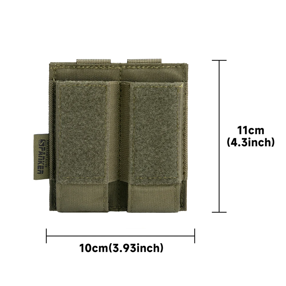 EXCELENTES bolsas tácticas para revistas de pistola ELITE SPANKER, bolsa Molle doble Mag, bolsa para pistola Airsoft Glock - imagen 2