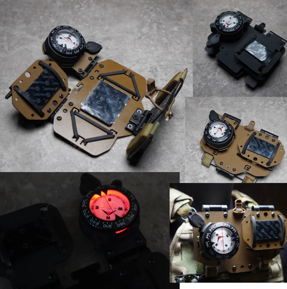 Tablero de navegación táctica, direccional, todoterreno, paracaídas, estilo Airsoft, brújula, senderismo, estilo SS2.0 de alta sensibilidad