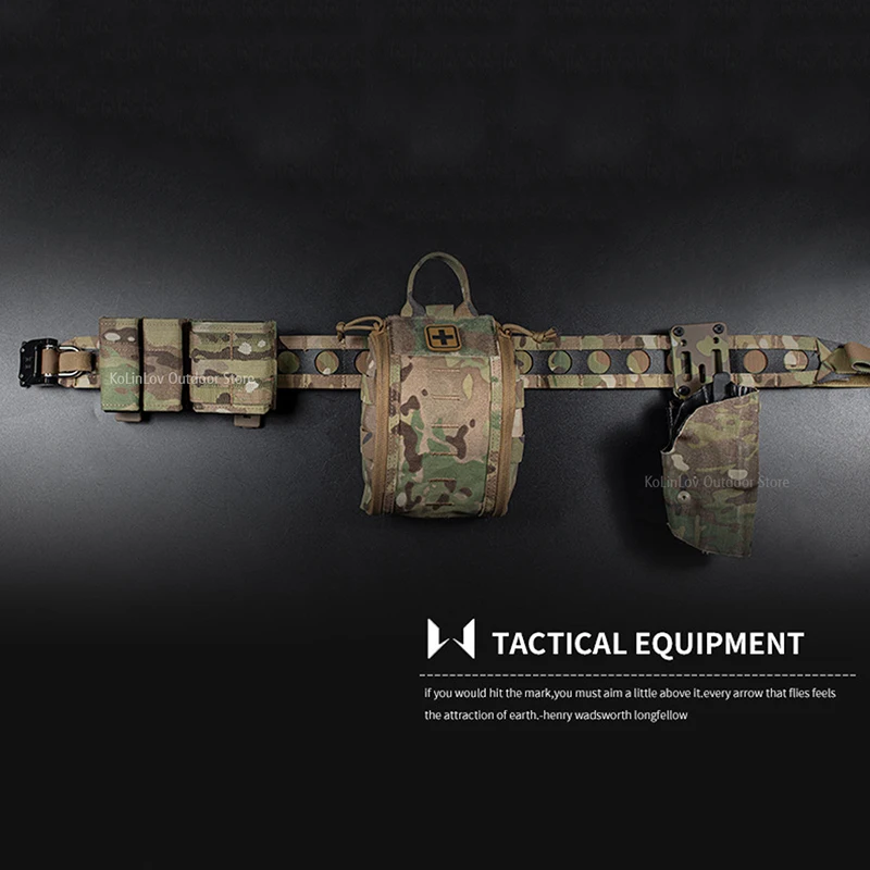 MOLLE-Kit de primeros auxilios táctico, bolsa para cinturón, chaleco de caza, acampada al aire libre, paquete de primeros auxilios de respuesta rápida A - imagen 4