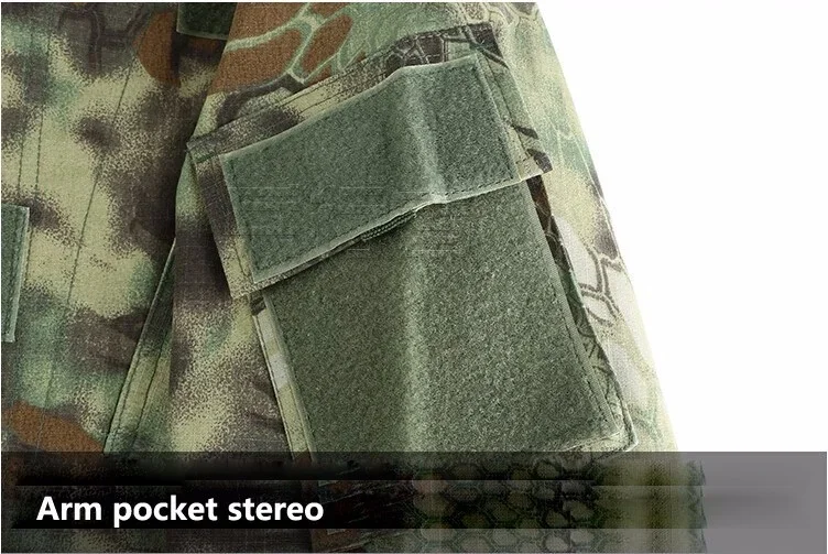 Uniforme táctico de camuflaje para hombre, conjunto de camisa y pantalones de combate BDU Airsoft, entrenamiento de Paintball al aire libre, ropa de caza, traje Ghillie - imagen 4