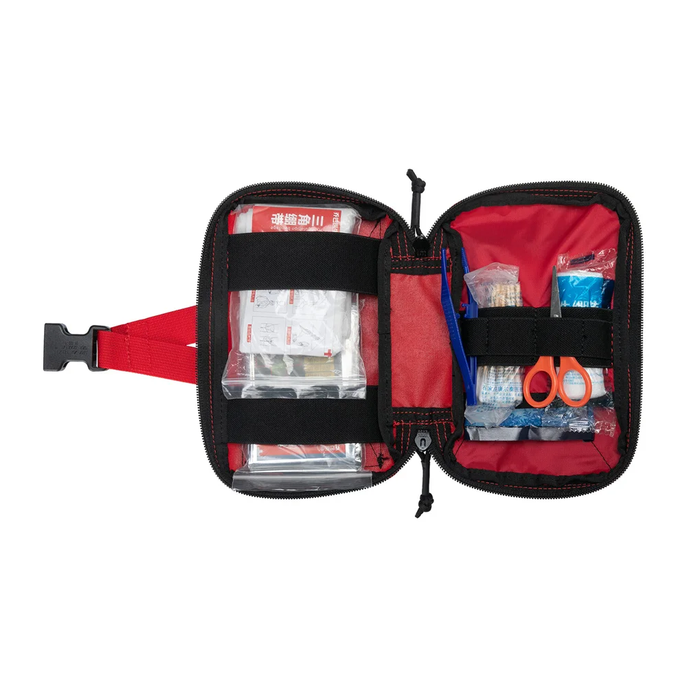 Bolsa táctica para botiquín de primeros auxilios, bolsa Molle EDC, herramienta portátil para exteriores, riñonera, chaleco de caza multifunción, cinta mágica - imagen 5