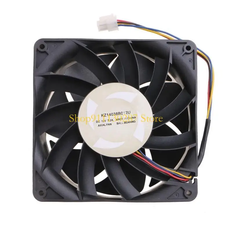 J1HC KZ14038B012U Ventilador enfriamiento 4PIN para WhatsMiner 12V 7.2A 14 para M20S M21S Enfriador - imagen 5