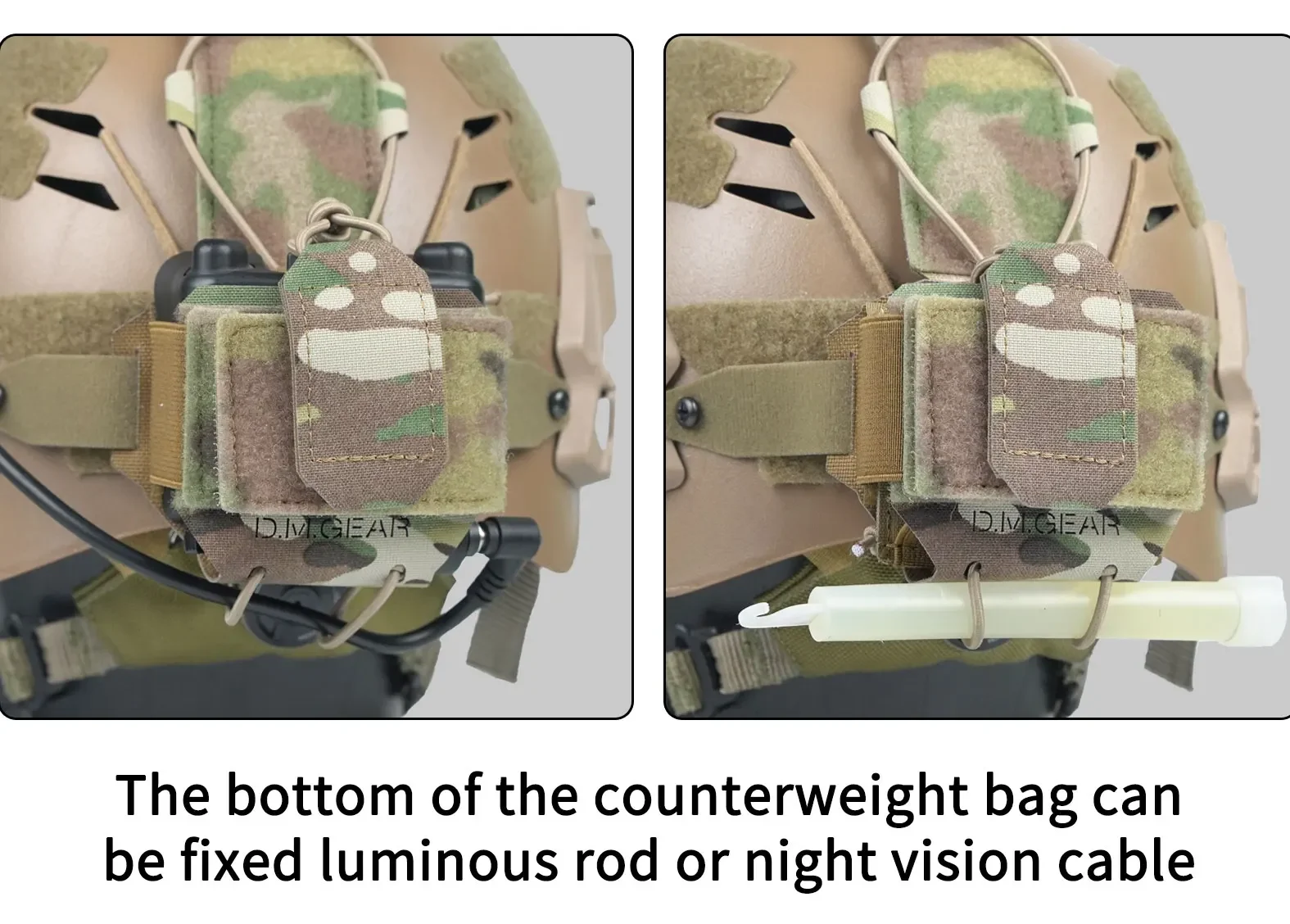 DMgear-Bolsa de batería para casco táctico, bolsa de contrapeso, MK1, MK2, bolsa de equilibrio, accesorios para juegos de guerra al aire libre, engranaje Aisorft - imagen 5