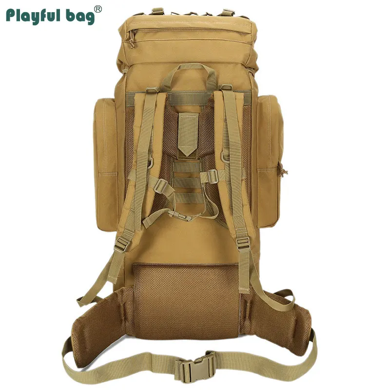 Mochila de senderismo de camuflaje para exteriores, bolsa táctica impermeable de montañismo, gran capacidad, rusa, AVA213, 100l - imagen 5