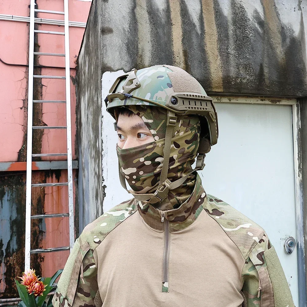 SINAIRSOFT-casco táctico rápido Airsoft MH, cascos tácticos de camuflaje, casco táctico deportivo ABS para exteriores - imagen 5