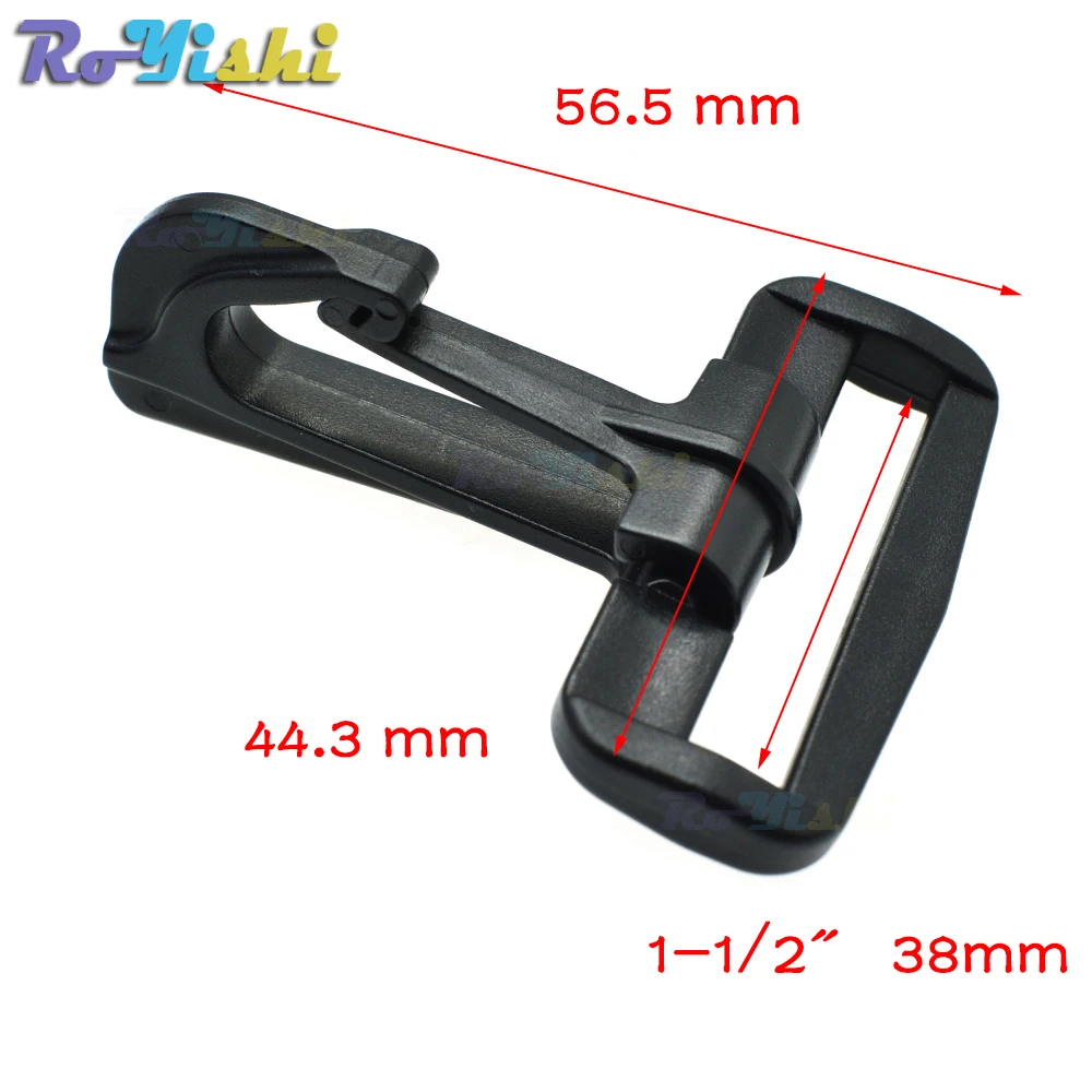 Ganchos de presión de plástico estilo basculante para correa de mochila, hebillas de cordón de Paracord, gancho Olecranon - imagen 5