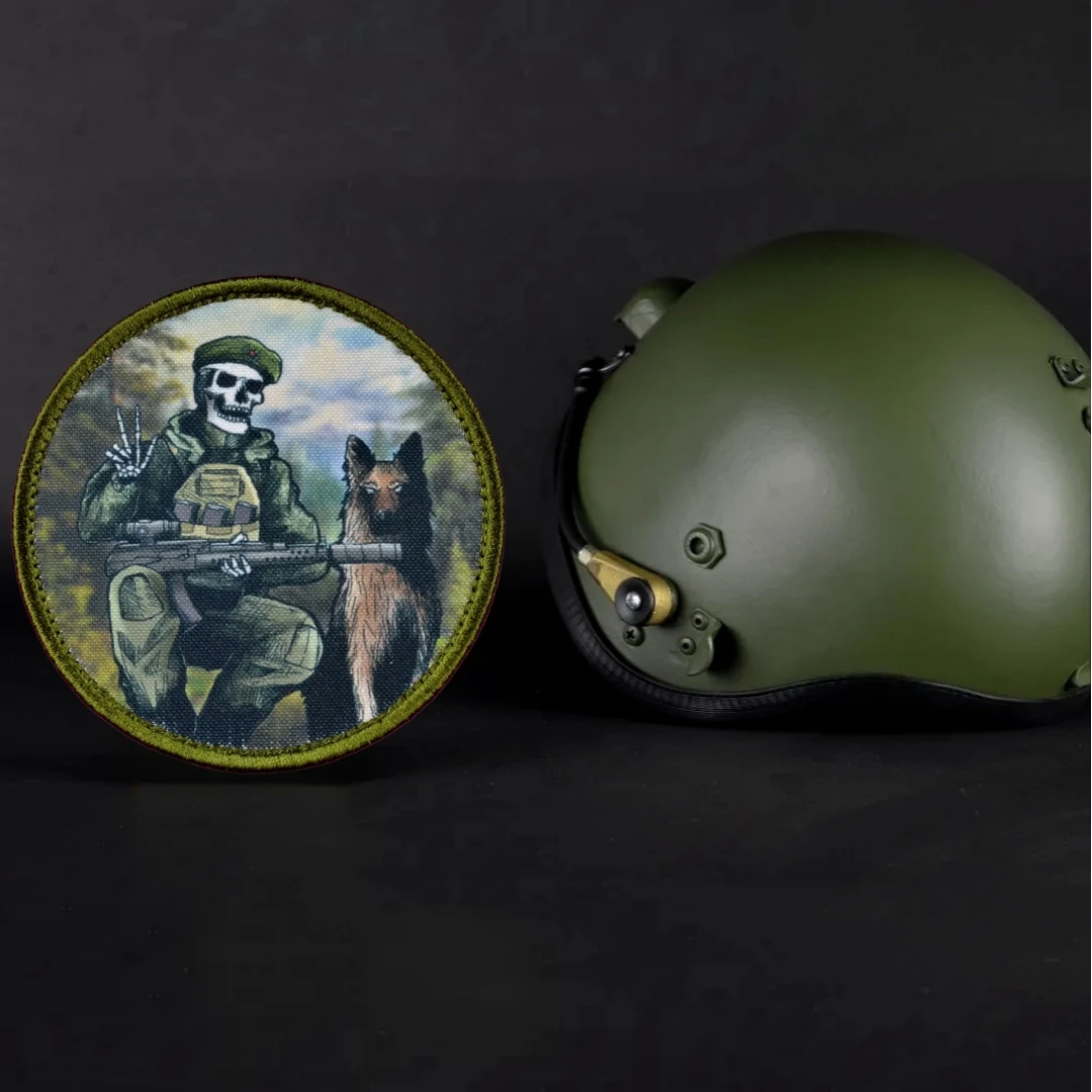 Parche táctico de "servicio de bordes", insignia de moral, brazalete militar de soldado y perro de patrulla, parches de bucle de gancho, pegatina impresa para mochila - imagen 2