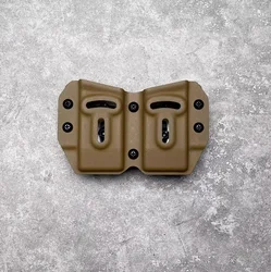 Táctico mano izquierda y derecha Universal 9mm doble 3,0 horizontal/pull rápido funda cartuchera/doble MRD/kydex