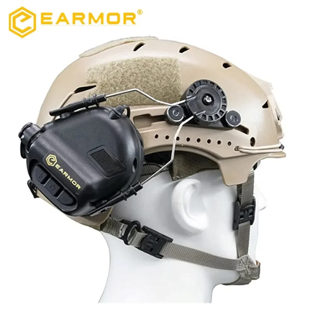 EARMOR, orejeras de tiro, riel para casco, adaptador de riel para casco de arco y EXFIL, adaptador de auriculares táctico para riel de arco, accesorios para casco - imagen 5