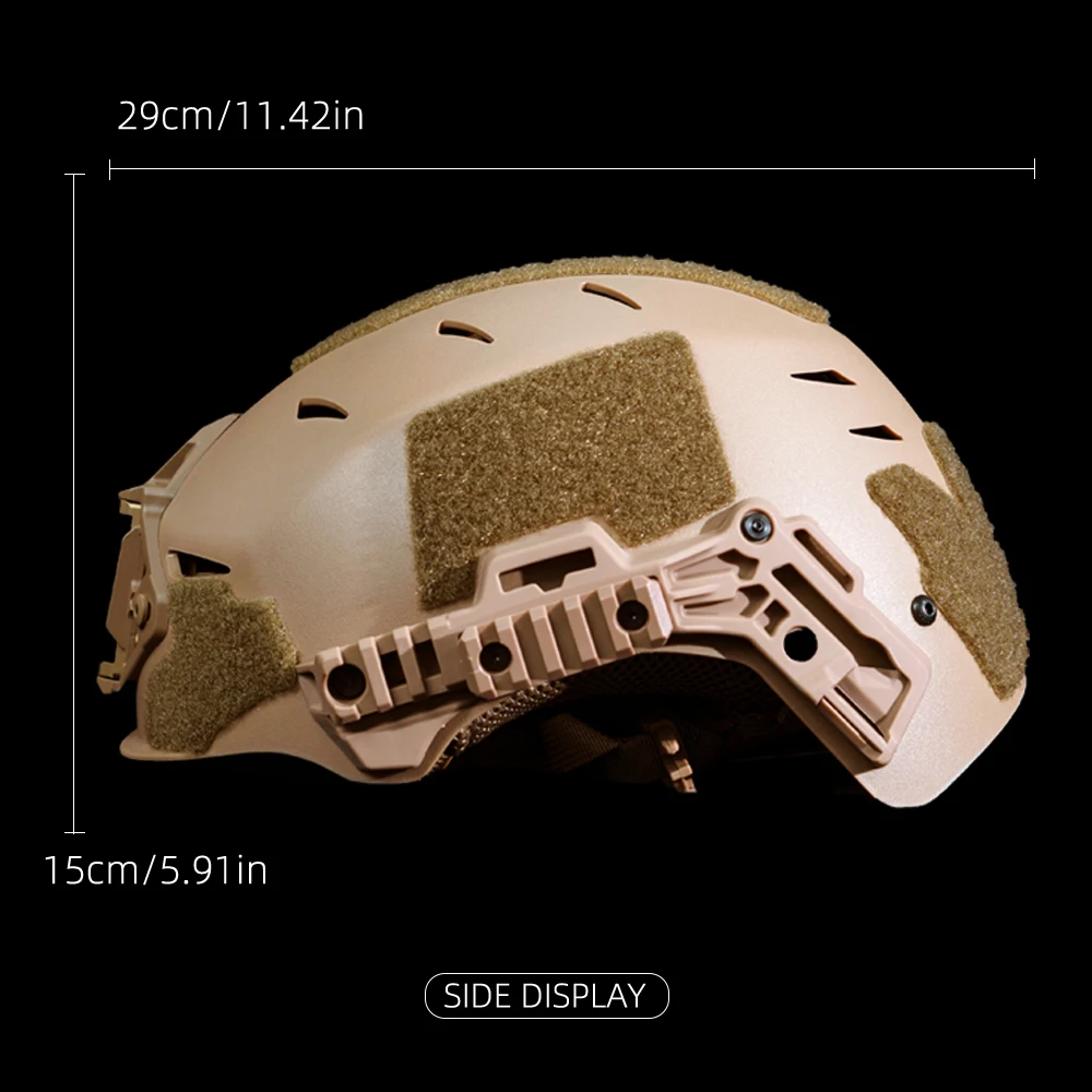 BOOIU Casco táctico con rieles Picatinny para paintball - imagen 2