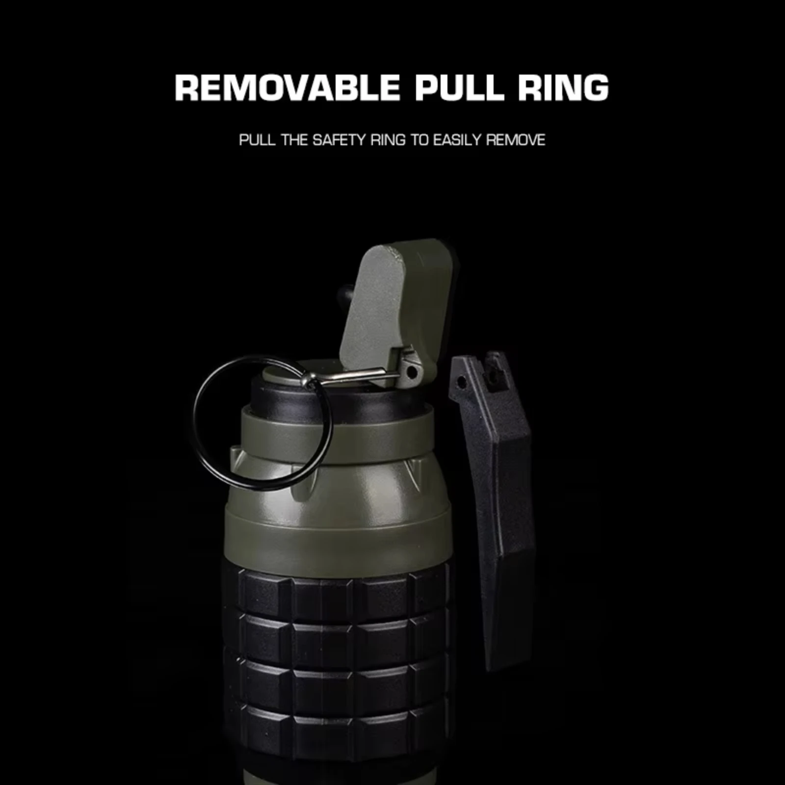 Granadas de mano, modelo simulado ABS con anillo extraíble, espacio de almacenamiento, adornos decorativos para accesorios de caza - imagen 3