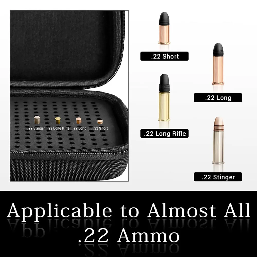 Caja de almacenamiento de municiones de 468 balas.22LR.22LR/.22 Estuche para municiones corto/.22 largo Bolsa para balas portátil 9 mm.223 5.56 Estuche para balas de municiones - imagen 4