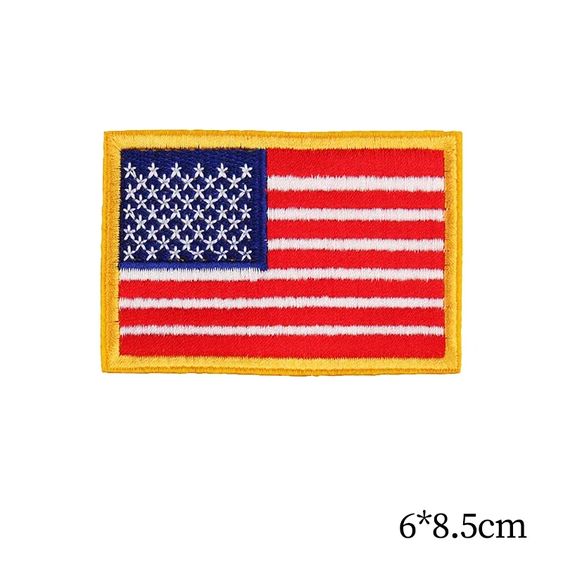 Parches de la bandera americana del Reino Unido para planchar, transferencias para ropa o bolsos, suministros de bordado de costura, insignia de logotipo en la ropa, decoración DIY - imagen 4