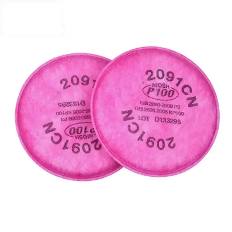 Filtro de partículas 2091/2097 P100 para máscara de Gas 3M 6200 6800 7502 Serie respirador accesorios reemplazables - imagen 5