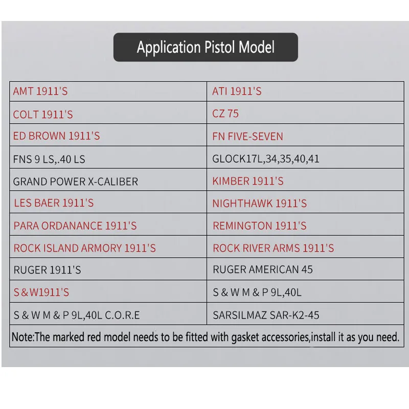 Funda táctica para pistola G 17L/34/35/40/41 Colt 1911 CZ75 S & W, funda para pistola con pierna caída, accesorios de caza - imagen 2
